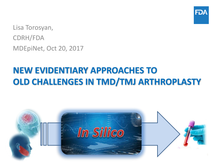 new evidentiary approaches to old challenges in tmd tmj