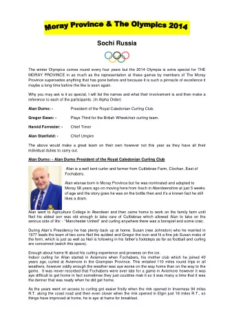 Sochi Russia  The winter Olympics comes round every four years but the 2014 Olympia is extra