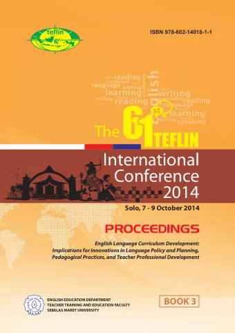 International  Conference  2014  Solo, 7 - 9 October 2014  PROCEEDINGS  English Language Curriculum