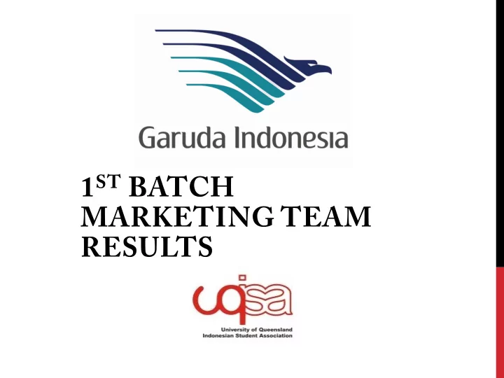 results about the internship