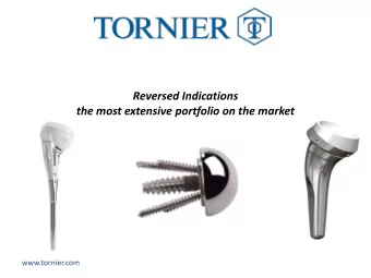 the most extensive portfolio on the market  next generation products for anatomic indications on