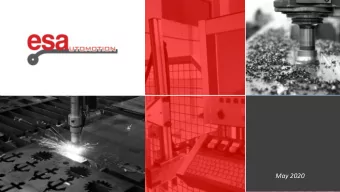 May 2020  Section 1  Company Overview  2  At a Glance  3  FY19 Financials    Esautomotion  (ESA)