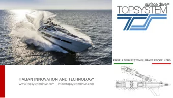 ITALIAN INNOVATION AND TECHNOLOGY  www.topsystemdrive.com  - info@topsystemdrive.com  HYSTORY Top