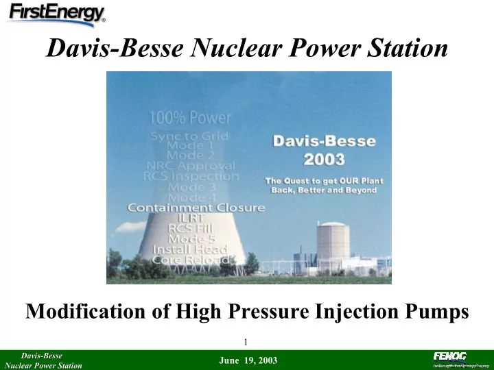 davis besse nuclear power station