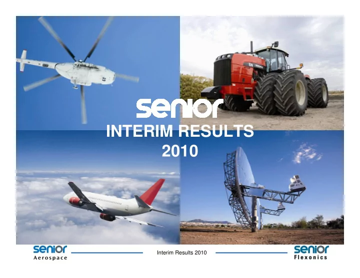 interim results 2010