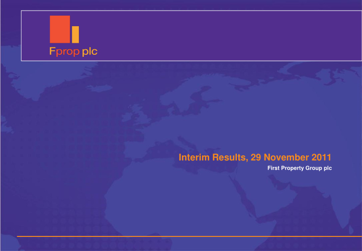 interim results 29 november 2011