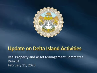 February 11, 2020  Overview / Board Policies  Strategic Assessments  Management Actions  Next Steps