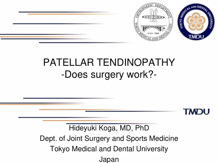 patellar tendinopathy