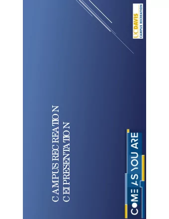 ON  I  ON  AT  CRE  I  AT  NT  CAMPUS RE  SE  PRE  I  CE  RE  C SPORT  S  Strives to provide