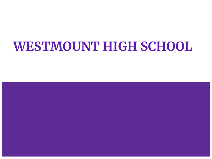 westmount high school
