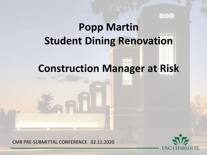 popp martin student dining renovation construction