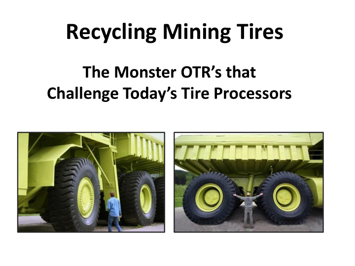 recycling mining tires