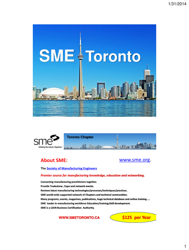 sme toronto