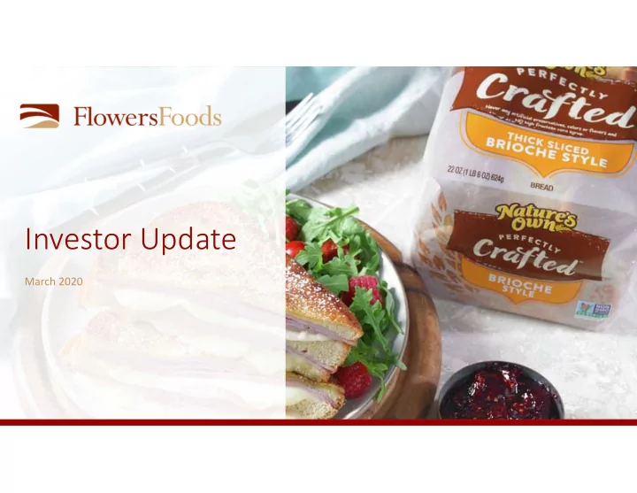 investor update