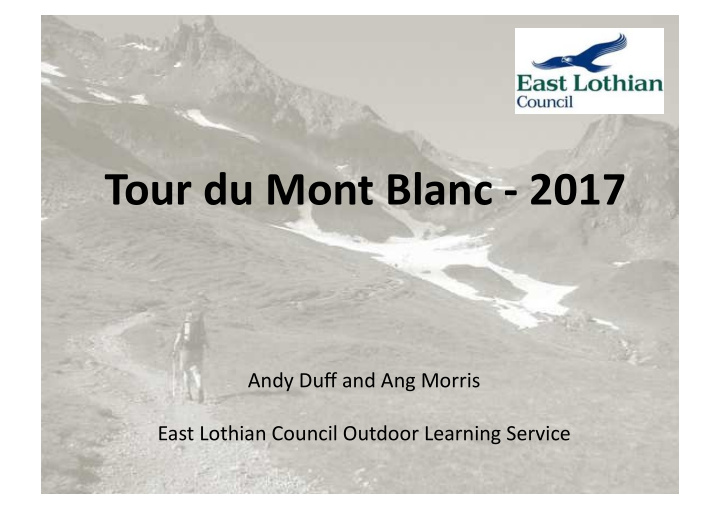 tour du mont blanc 2017