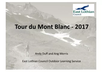Tour  du  Mont  Blanc  -  2017    Andy  Duff  and  Ang  Morris