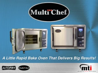 A Little Rapid Bake Oven That Delivers Big Results!  MultiChef    Cook Up to 4 Items at Once