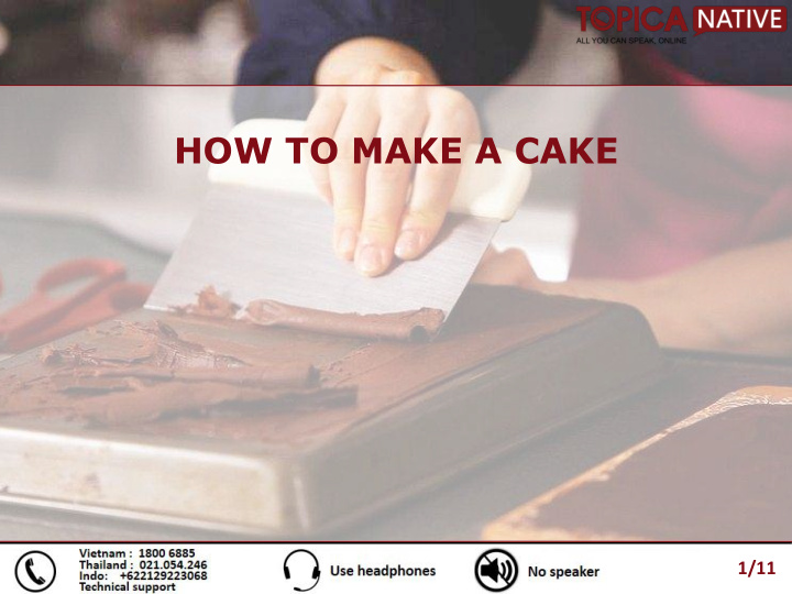 how to make a cake