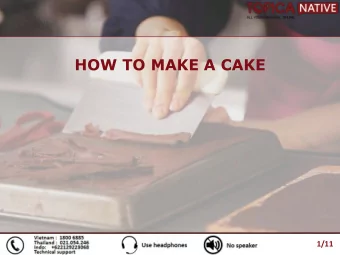 HOW TO MAKE A CAKE  1/11  Lesson Objectives Lesson: HOW TO MAKE A CAKE By learning this lesson