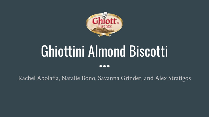 ghiottini almond biscotti