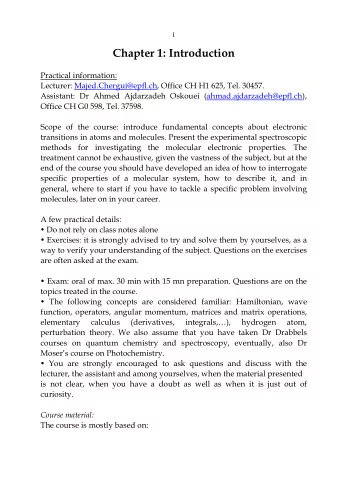 Modern Spectroscopy by J. Michael Hollas (Wiley, 2004)  However, elements of the course are