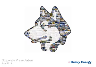 Corporate Presentation  June 2013  Overview    Balanced growth strategy delivering