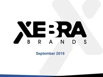 September 2019  Disclaimer  This presentation is very forward-looking in its statements, and these