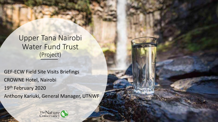 upper tana nairobi water fund trust