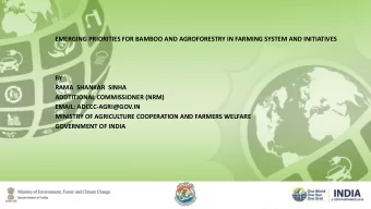 ADDTITIONAL COMMISSIONER (NRM)  EMAIL: ADCCC-AGRI@GOV.IN  MINISTRY OF AGRICULTURE COOPERATION AND