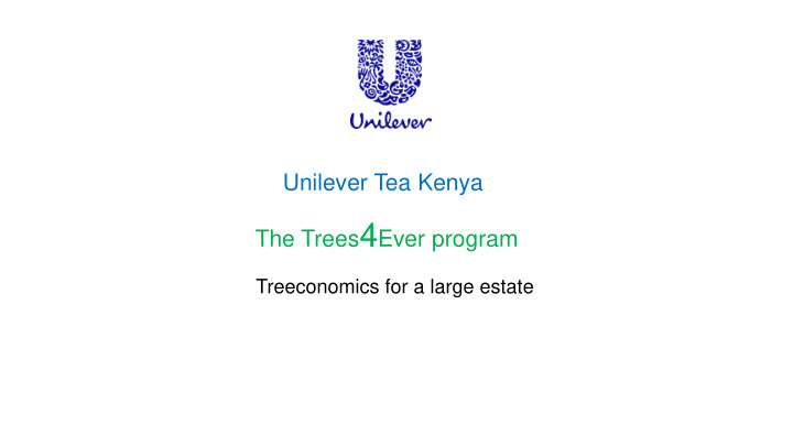 unilever tea kenya plantation the location