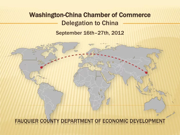 delegation to china