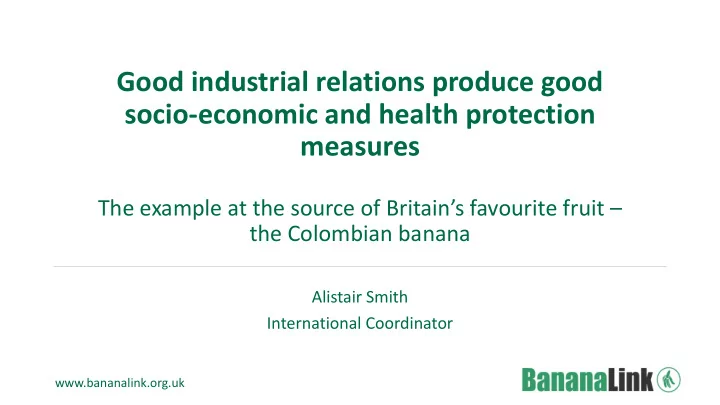 good industrial relations produce good socio economic and
