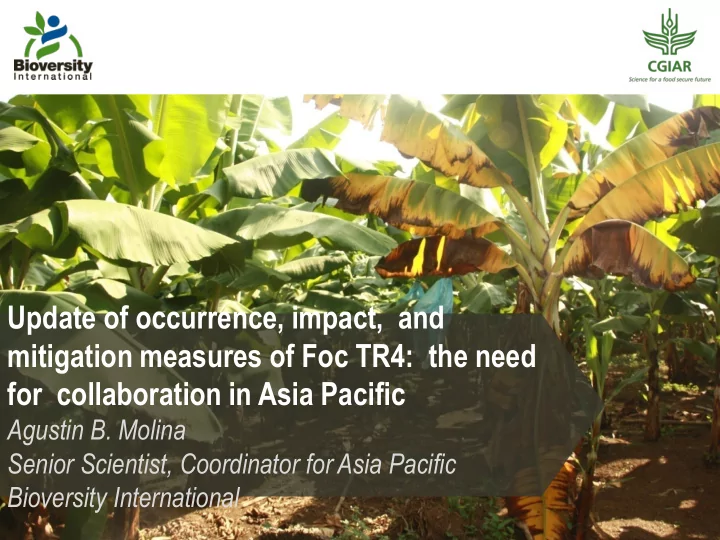 update of occurrence impact and mitigation measures of