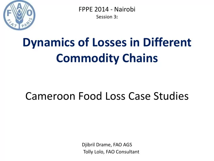 commodity chains