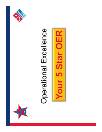 Operational Excellence  Operational Excellence  Our Mission  Our Mission  GREAT PIZZAS  GREAT