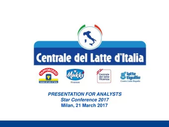 2016  MERGER BY INCORPORATION  of Centrale del Latte di Firenze, Pistoia e Livorno S,p,A, into