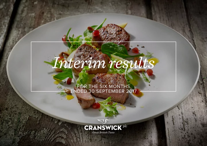 interim results