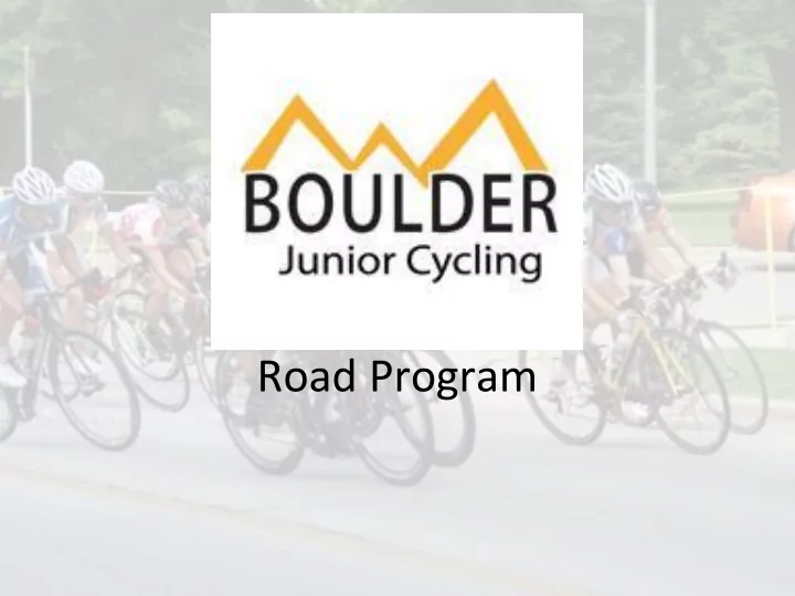 road program mission