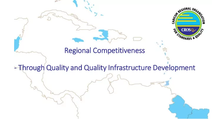 reg egional co competi titiv iveness