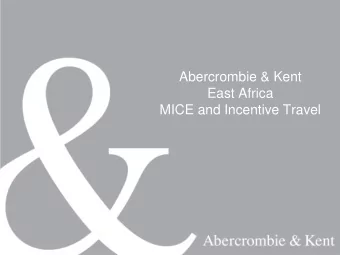 East Africa  MICE and Incentive Travel  51 offices  26 countries  2,300 employees  Argentina