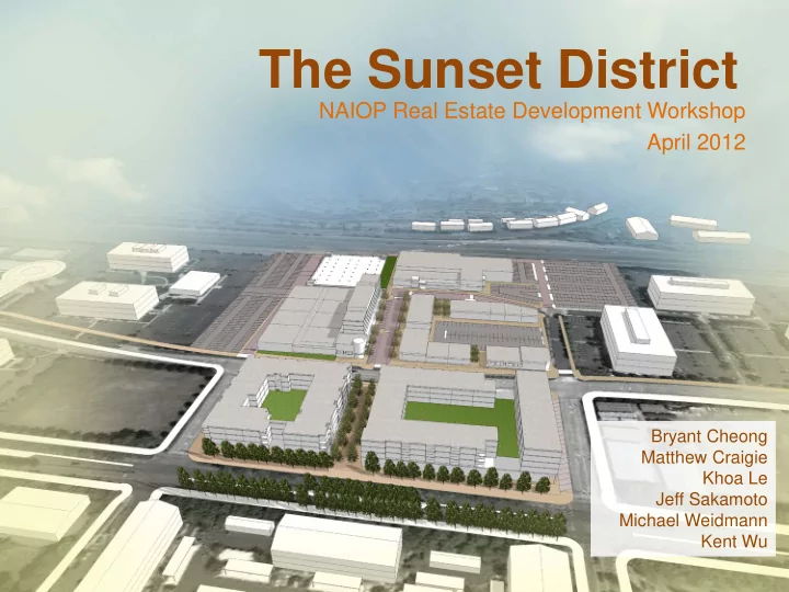 the sunset district