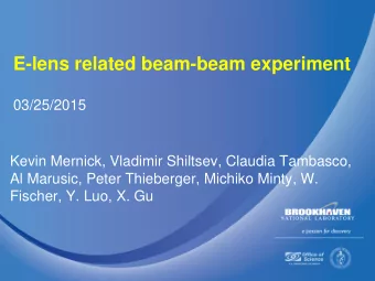 APEX 02/25/2015  1. - at injection: monitor BBQ signal with blue &amp; Yellow e-lens at high
