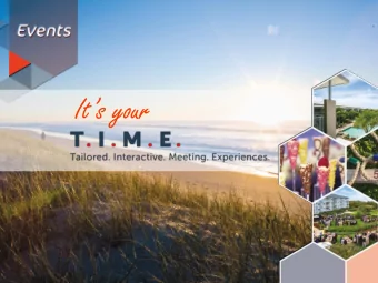 Its your  at SALT  To make a meeting memorable, you first have to make it remarkable. T.I.M.E at