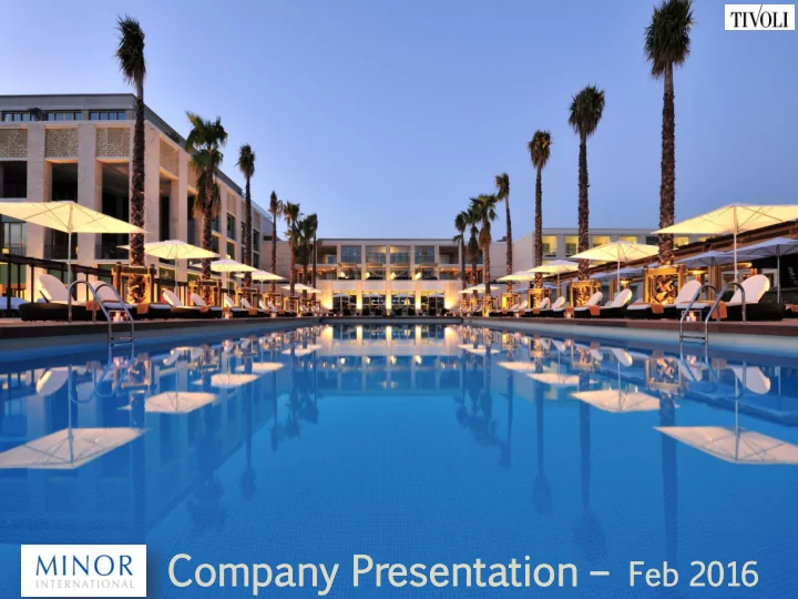 company any presenta sentation tion