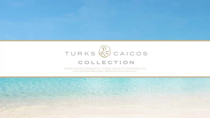three unique resorts three distinct experiences one