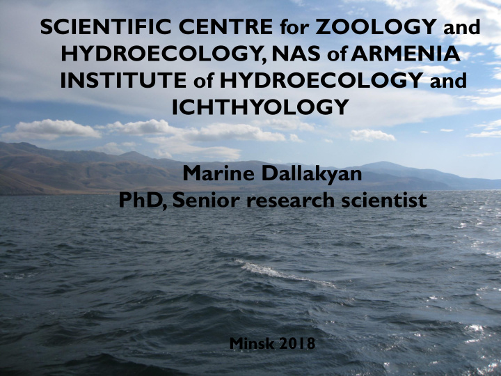 hydroecology nas of armenia