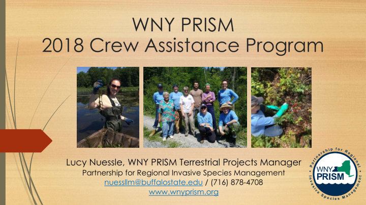 2018 crew assistance program