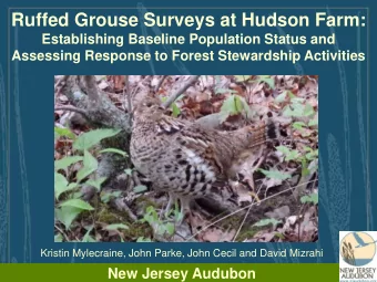 Kristin Mylecraine, John Parke, John Cecil and David Mizrahi  New Jersey Audubon