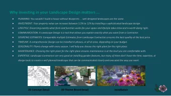 Why investing in your Landscape Design matters ...   PLANNING: You wouldnt build a house