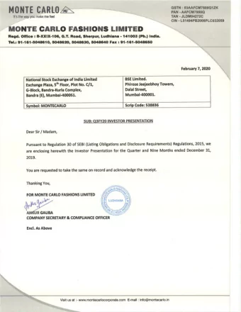 V i s i t u s a t : - www . m o n t e c a r l o c o r p o r a t e . c o m E - m a i l : i n f o @ m